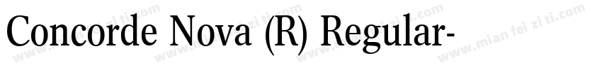 Concorde Nova (R) Regular字体转换